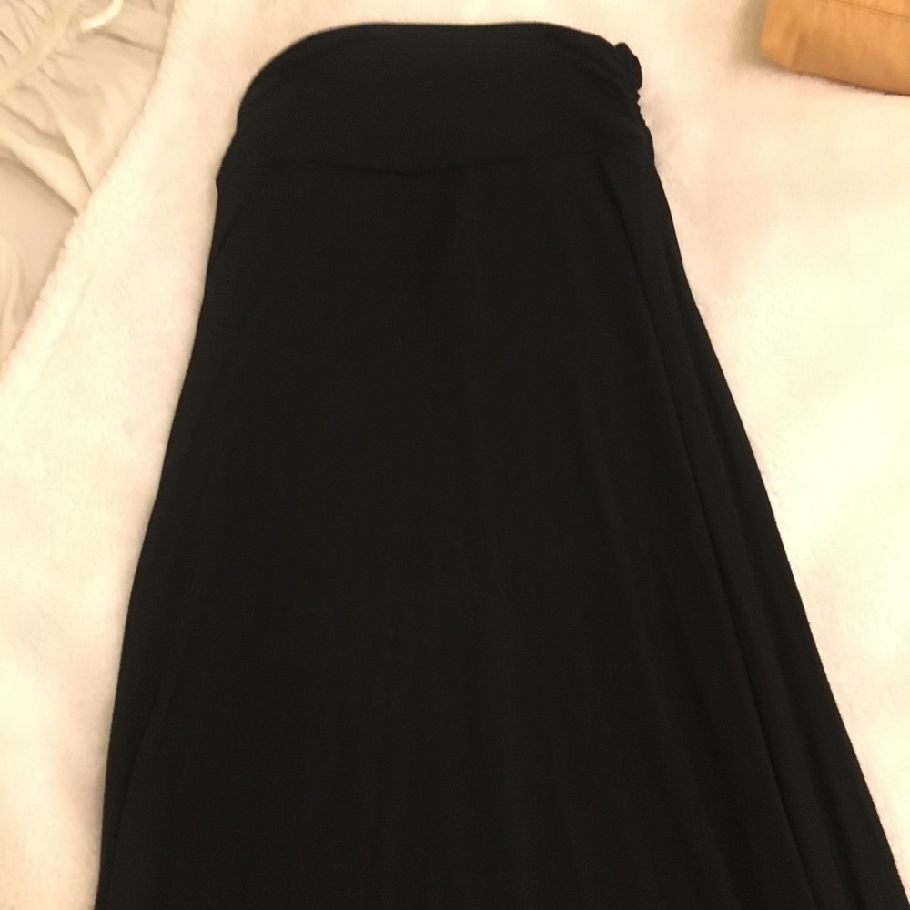 Jersey fabric maxi skirt